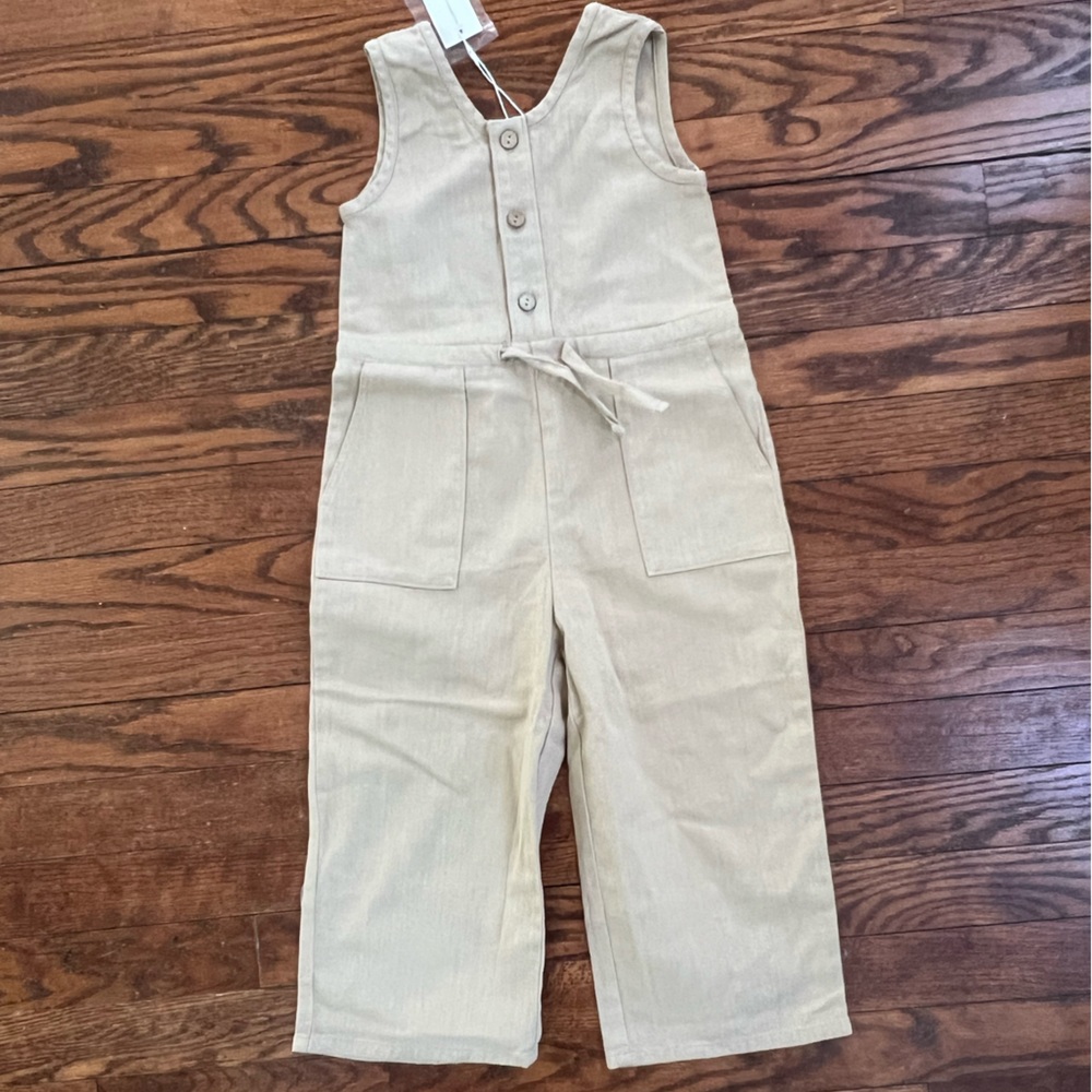 Rylee + Cru Tan Jumpsuit for Kids